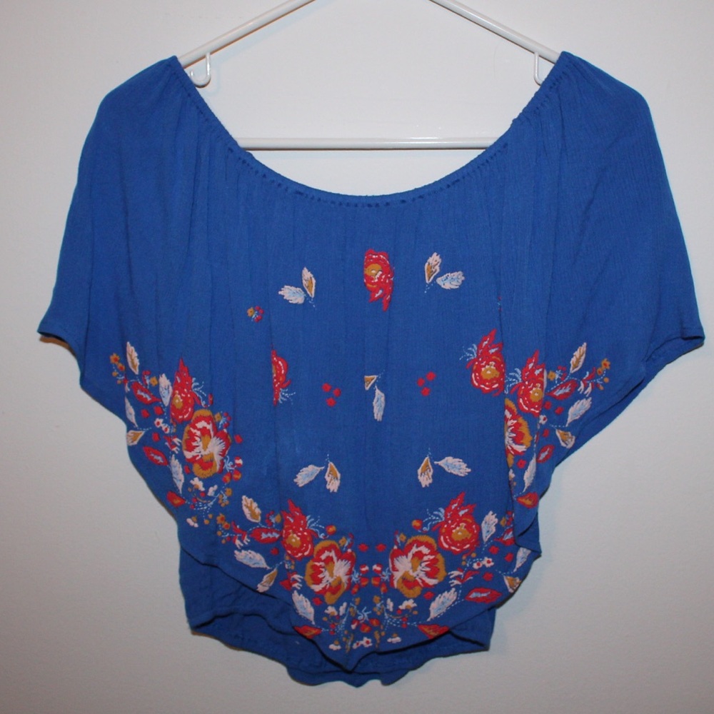 Floral Print Off the Shoulder Top